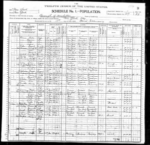 Luper, George B, 1900, Census, USA, Manhattan, New York, New York