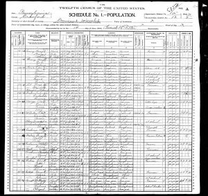 Devine, Amelia Emma, 1900, Census, USA, Ogden City, Weber Co., Utah