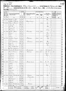 Leftwich, Sally Saunders Claytor, 1860, Census, USA, Clay, Lafayette, Missouri