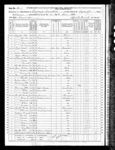 Flemming, Charles B., 1870, Census, USA, La Grange, Lafayette, Arkansas