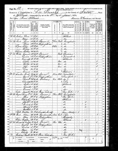 Dunbar, Noah W., 1870, Census, USA, Lee, Fulton, Illinois, USA