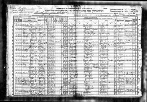 Census 1920 Keeler, Inyo, California Fourth Township, Keeler Precinct, Inyo County, California, 1920 Federal Census (District 9, Enumeration Dist. 43, Sheet 2B)