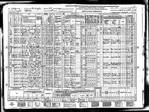 Luper, Harriet Elizabeth, 1940, Census, USA, Los Angeles, California