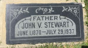 Stewart, John V (Headstone)