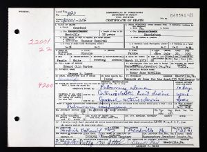 Blanche Luper Pardoe Death Certificate