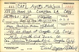 Ayers, Carl Military Registration (1 of 2)