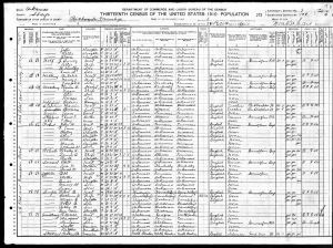 Census 1910 Richwoods, Sharp, Arkansas Year: 1910; Census Place: Richwoods, Sharp, Arkansas; Roll: T624_64; Page: 4A; Enumeration District: 0139; FHL microfilm: 1374077