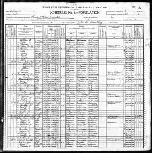 Census 1900 Pleasant Ridge, Fulton, Arkansas Year: 1900; Census Place: Pleasant Ridge, Fulton, Arkansas; Roll: 59; Page: 2; Enumeration District: 0028; FHL microfilm: 1240059