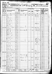 Census 1860 Jasper, Jasper, Missouri, The National Archives in Washington D.C.; Record Group: Records of the Bureau of the Census; Record Group Number: 29; Series Number: M653; Residence Date: 1860; Home in 1860: Jasper, Jasper, Missouri; Roll: M