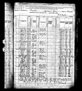 Wolf, Enoch O, 1880, Census, USA, Franklin, Izard, Arkansas