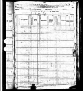 Luper, James Martin Bernheisel, 1880, Census, USA, Los Nietos, Los Angeles, California