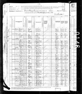 Luper, John A, 1880, Census, USA, West Albany, Albany, Oregon