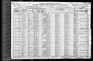 Census 1920 Richwoods, Sharp, Arkansas Year: 1920; Census Place: Richwoods, Sharp, Arkansas; Roll: T625_83; Page: 6B; Enumeration District: 141