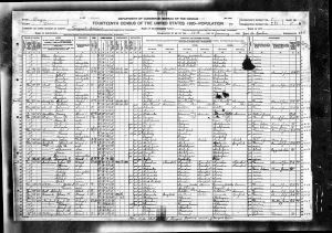 Census 1920 Tangent, Linn Co., Oregon, District 0291