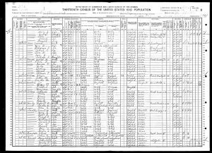 Census 1910 Bountiful, Davis, Utah FHL microfilm: 1375616