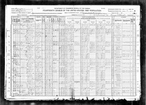 Census USA 1920, Shenandoah Ward 4, Schuylkill, Pennsylvania, Roll: T625_1652; Page: 3B; Enumeration District: 126