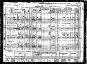 Census 1940 Chicago, Cook, Illinois, USA Year: 1940; Census Place: Chicago, Cook, Illinois; Roll: m-t0627-00953; Page: 61B; Enumeration District: 103-1065