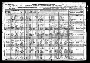 Stephenson, Sylvester Sheets, 1920, Census, USA, Pismo Township, San Louis Obispo, CA