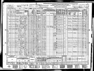 Lansberry, Al Douglas, 1940, Census, USA, Los Angeles, Los Angeles, California