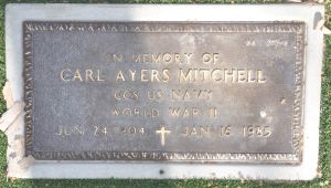 Mitchell, Carl Ayers Headstone