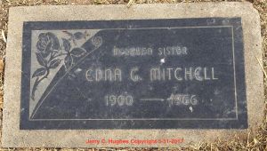 Mitchell, Edna, G - Headstone